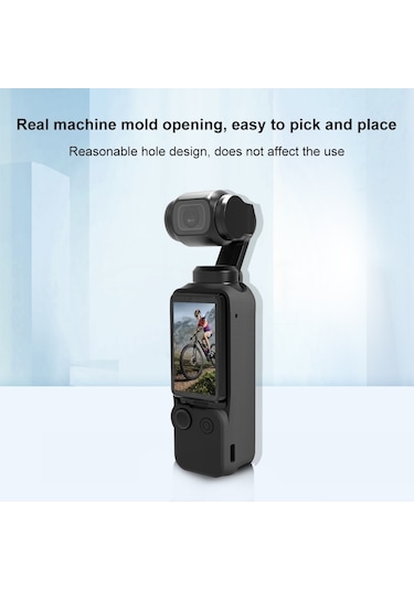 Sones Djı Osmo Pocket 3 Puluz 3'ü 1 Arada Silikon Kılıf Seti Siyah