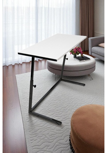 Yükseklik Ayarlı Zigon Laptop Sehpası Geniş Çalışma Yemek Masası