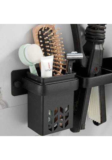 Wondernest Saç Kurutma Ve Düzleştirici Makinesi, Lichen Banyo Tutucusu Siyah