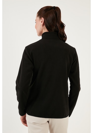 Lela Slim Fit Yumuşak Dokulu Anti-Pilling Tüylenme Yapmayan Yarım Fermuarlı Bayan Polar 5907000 Siyah Lela Slim Fit Yumuşak Dokulu Anti-Pilling Tüylenme Yapmayan Yarım Fermuarlı Bayan Polar 5907000 Siyah