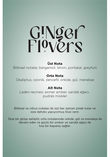 Carpex Ginger Flowers 200 Ml. Classic Seri A1 Makine Koku Kartuşu 6 Adet Ginger Flowers