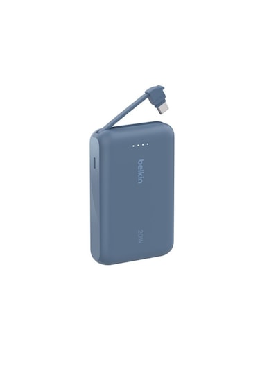 Belkin Boostcharge Powerbank, Type-c Kablolu 10k Pd 20w, Mavi