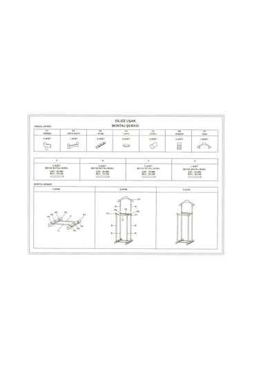 İkili Dilsiz Uşak Elbise Askısı Beyaz-giysilerinizin Yüksekliğine Göre Ayarlanabilir. Beyaz