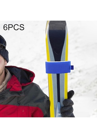 Dolıty 6 Adet Kayak Kayışları Bağlamalar Bağlantı Mavi Mavi