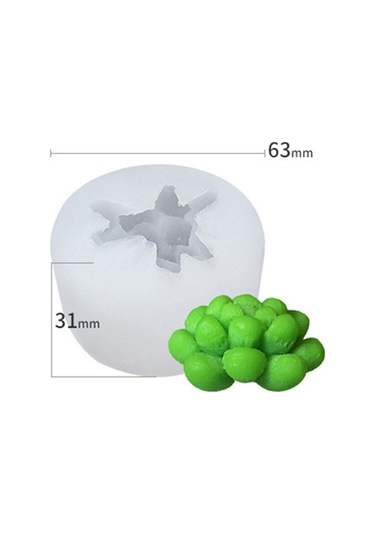 Sones Sx-zw-137 Etli Üç Boyutlu Mum Silikon Kalıp Dıy El Yapımı Sabun Aromaterapi Epoksi Kalıp