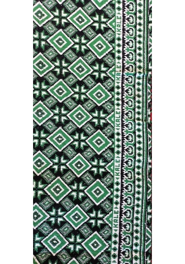 Algelsineve Yeşil Baklava Desen 3 Mekik Kalın Kilim