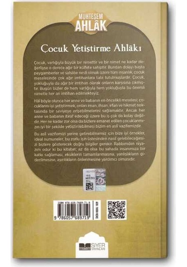Çocuk Yetiştirme Ahlakı - Muhteşem Ahlak Serisi 3