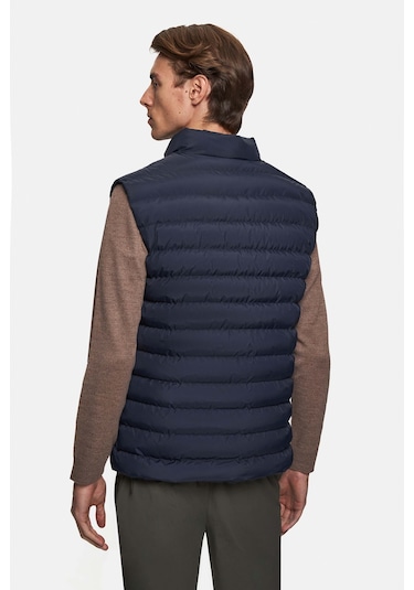 Twn Slim Fit Lacivert Düz Yelek Mont 3ecy70501503m Lacivert
