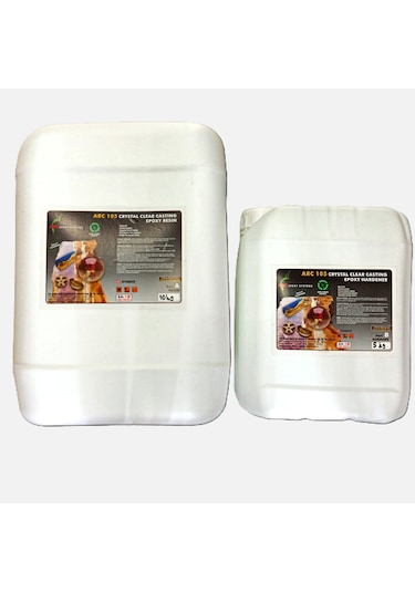 Epoksi Reçine Ultra Şeffaf Hobi Epoksi Seti Arc105 15 Kg Set