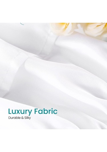 Novahub Bej 4 Boyut 14 İnç Damla Elastik Fırfır Yatak Etekleri 80x60inch 200x150cm Bej