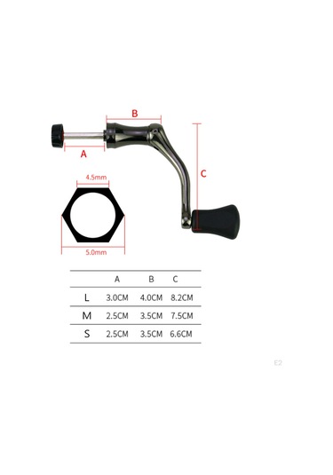 Balıkçılık Makarası Kolu Rocker Pratik Taşınabilir Zarif Dayanıklı Tekerlek Large