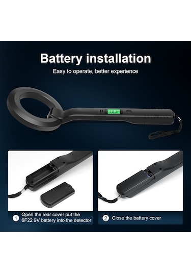 Besthome1 Gp El Lcd Metal Dedektörü Taşınabilir Hazine Bulucu, Buzzer Ve Titreşim Alarmı