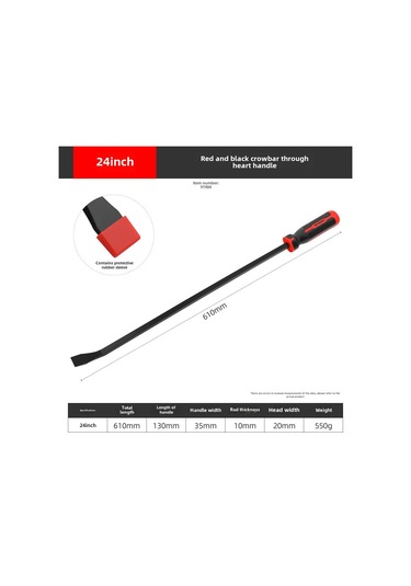 Teltree Hi-spec 24 İnç Çok Amaçlı Çekiç, Lastik Çıkarma, Çivi Çekme Ve Ahşap İşleri İçin Dayanıklı Viraj Aleti