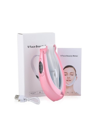 The Beauty Shop Ems Yüz Kaldırma Cihazı Yüz Masajı Led Foton Terapi Yüz Cihazı Kjv13p Açık Pembe