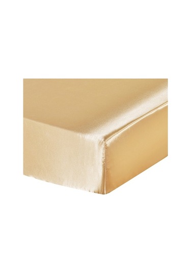 Flybuy Yumuşak İpek Hissi Polyester Çarşaf - 30cm Derinlik - Açık Bej - Çift Kişilik DiğER