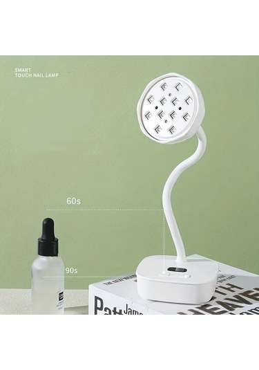 Willowhaven Pembe Otomatik Sensörlü 360 Esnek Kablosuz Manikür Lambası Jel Tırnaklar İçin Şarj Edilebilir Led Işık 2 Zamanlayıcı