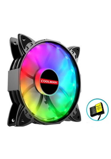 Coolmoon 12 Cm. Rgb Led Kendinden Animasyonlu Sessiz Kasa Fanı