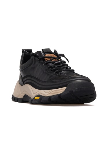Guja Erkek Deri Günlük Sneaker Ayakkabı 25k 25k570 M Siyah Siyah