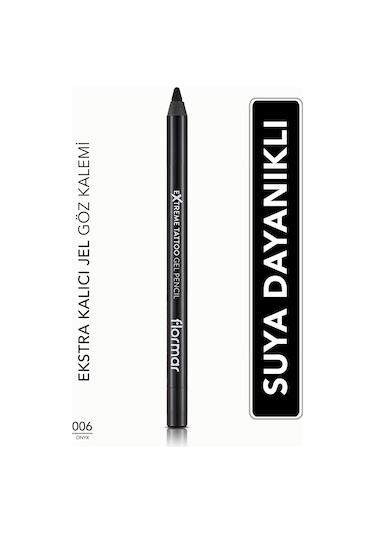 Flormar Extreme Tattoo Akmayan Kajal Göz Kalemi 006 Onyx