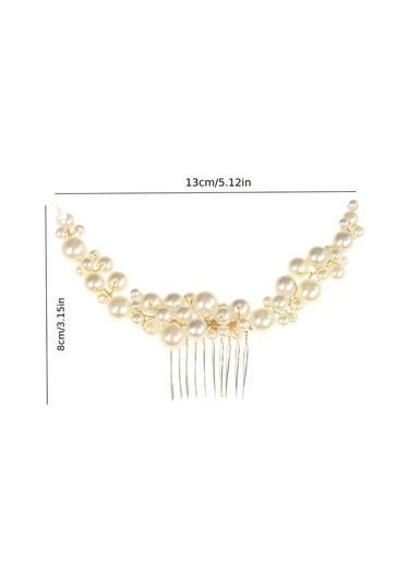 Willowhaven Avrupa Amerikan Gelin Aksesuarları Vintage Topuz Saç Tarağı Yüksek Kalite El Yapımı Altın Sarı