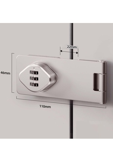 Homyl Ahır Kapı Banyo Küçük Kapılar 4.5 Gümüş-4,5-inç