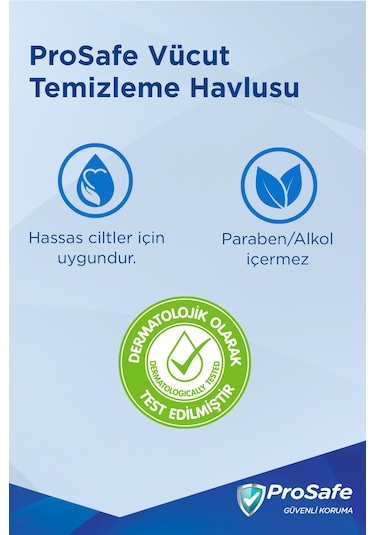 Prosafe Vücut Temizleme Havlusu 48'li X6 6'lı Set