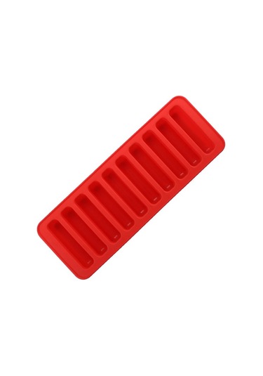 1 Adet Silikon Buz Çubuğu Kalıbı Ekmek Bisküvi Mafen Cup Kek Kalıbı Mutfak Pişirme Tepsisi Yüksek Sıcaklık Pişirme Aletleri KIrmızı