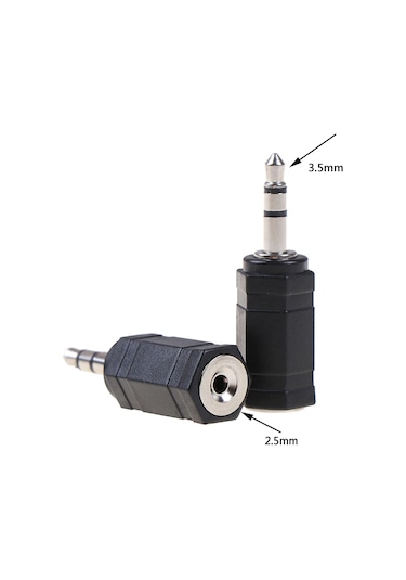 3.5mm Erkek To 2.5mm Dişi Stereo Mic Ses Kulaklık Jak Adaptörü Dö