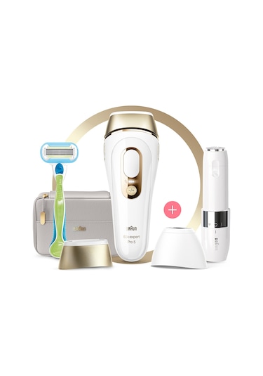 Braun Silk Expert Pro 5 PL5159 2 Başlıklı Yeni Nesil IPL Epilasyon Cihazı + FS1000 + Tasarım Çanta