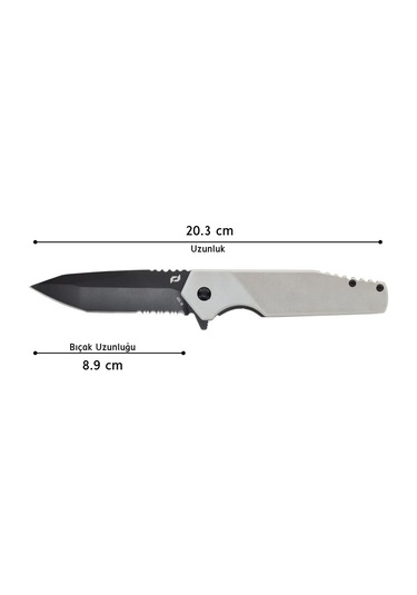 Schrade Usa Shudder Assist Folder Aus-10 Çelik Kamp Çakı 1159289 Gümüş