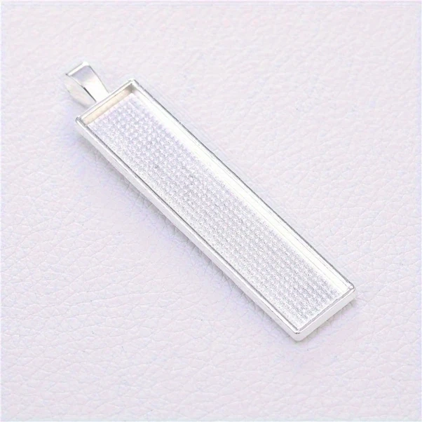 Dashanshop 10 Adet Siyah Dikdörtgen Metal Tutucu, Takı Yapım Malzemeleri, Kolye Anahtarlık Aksesuarı Diğer