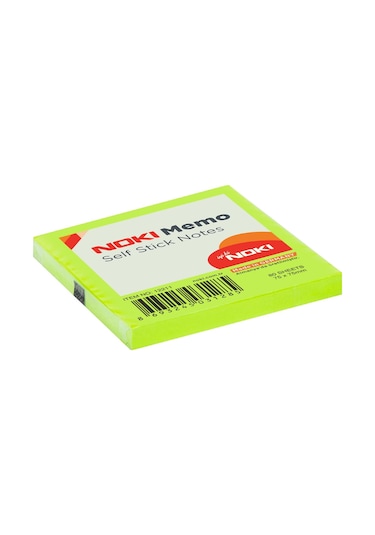 Noki Memo 75x75 Mm Yapışkanlı Not Kağıdı 80 Yaprak Yeşil 12 Adet 12211