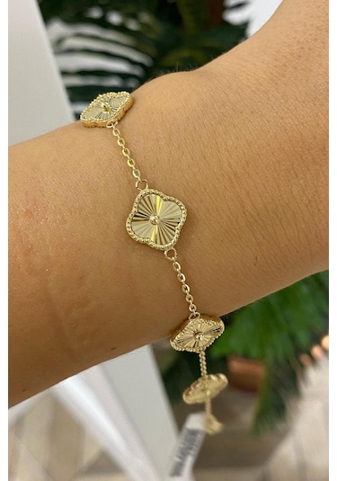 Gold Çizgili Premium Çelik Bileklik 68834329