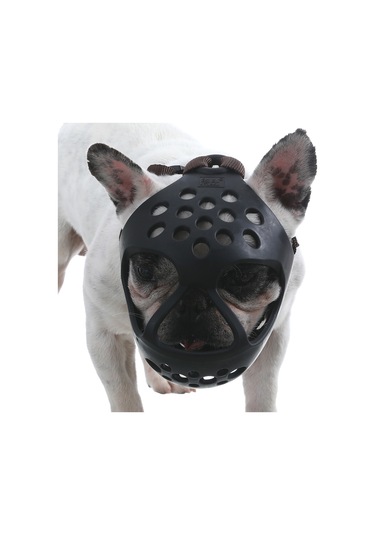 Xindoker Köpek Ağızlığı - Isırma Önleyici, Yumuşak Tpu Malzeme, Nefes Alabilir Tasarım, Siyah Renk S Boy