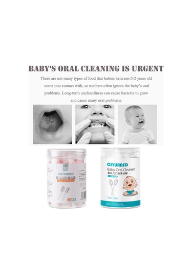 Sones Cuyuansd 30 Adet/kutu Bebek Ağız Temizleyici Dil Temizleme Gazlı Bez Çubuğu, Stil: Klasik