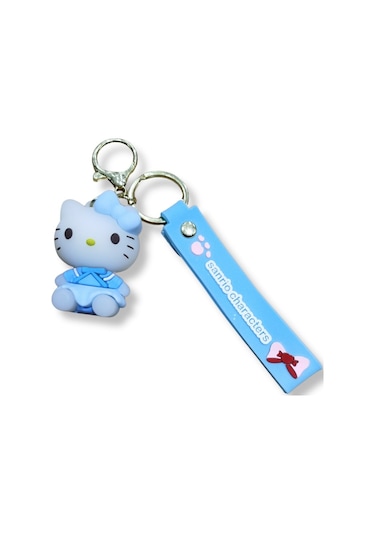 Hello Kitty Classic Edition 3d Figürlü Kırmızı Bilek Kayışlı Anahtarlık - 1 Adet