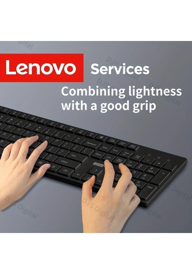 Oldfriend Lenovo 105 Tuşlu Kablosuz Klavye Ve Fare Seti - Beyaz - Hafif Ve Şık Diğer