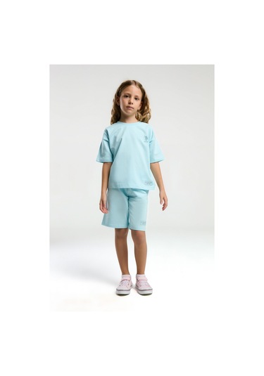 U.s. Polo Assn. Kız Çocuk Mavi Bermuda Takım Us2090 Mavi