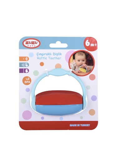 Zuzu Toys Renkli Çıngıraklı Dişlik Çok Renkli