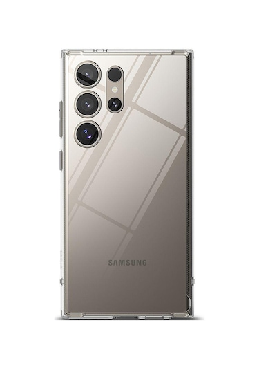 Galaxy Uyumlu S24 Ultra Şeffaf Silikon Kılıf 3d Kamera Korumalı