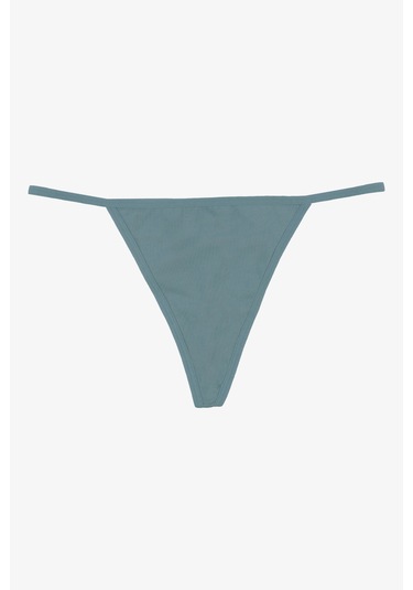 Kadın Pamuklu Basic Tanga Külot 3'lü Paket Kk20501 Gri - Ten