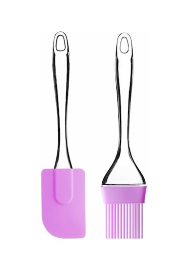 Silikon Yumurta  Fırçası ve Spatula 2'Li Set