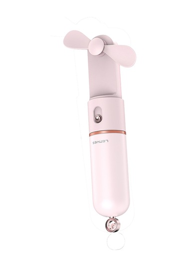 Lenyes Lhf12 Powerbank Özellikli 3 Kademeli Portatif Soğutucu El Fanı Pembe