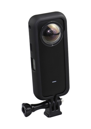 Jeehugo Insta360 One X2 Kamera Korumalı Kafesi - Soğuk Ayak Bağlantısı, 1/4" Dişli Delikler, Tripod Uyumlu, Eldiven İçi Taşınabilir