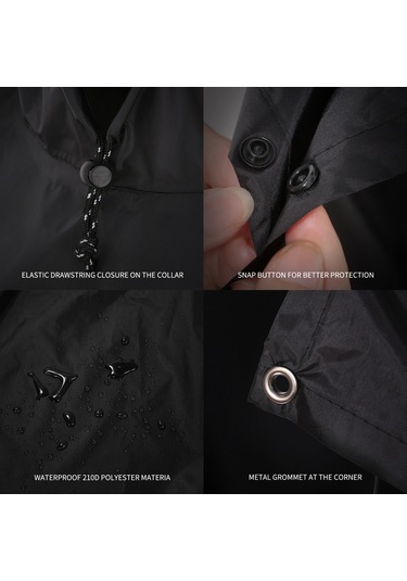 Vkemall Dış Mekan 4-in-1 Yağmurluk: Çadır Tarp, Piknik Battaniyesi, Güneş Barınırı - Su Geçirmez, Kırılmaya Dayanıklı 210t Poliester Açık Mavi Açık Mavi