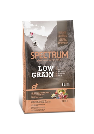 Spectrum Low Graın Kuzu Etli ve Yaban Mersinli Mini ve Küçük Irk Yetişkin Köpek Maması 2500 G