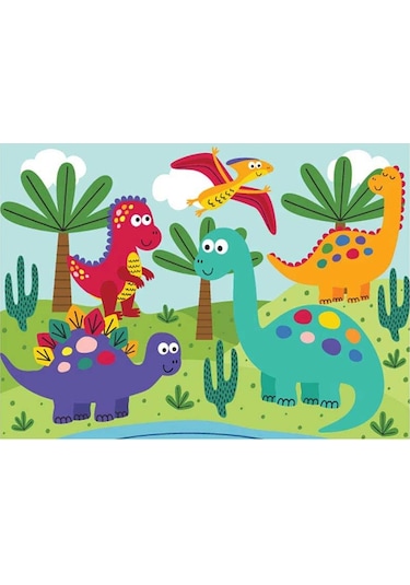 Neverland Cute Dinosaurs Sevimli Dinozorlar 24 Parça Puzzle Nl405