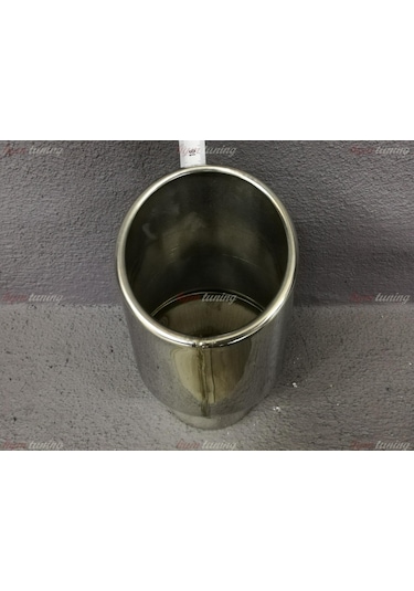 Tek Çıkışlı 100mm Egzoz Ucu Eğik Ağız Silindirik