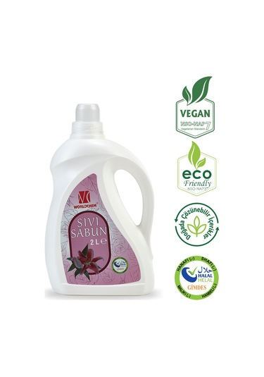 Worldchem Çiçek Kokulu Bitkisel Sıvı Sabun 2 L