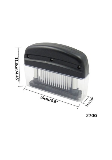 Primepickings 48-pin Şırıltılı Paslanmaz Çelik Et Yumuşatıcı, Tavuk, Biftek, Sığır, Domuz, Balık İçin, Diğer Kullanımlar Diğer